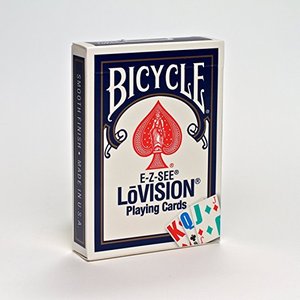 바이시클 로비젼 점보 인덱스덱_블루(Bicycle, Playing Cards, Poker E-Z-See/Lo Vision Jumbo Index-Blue)